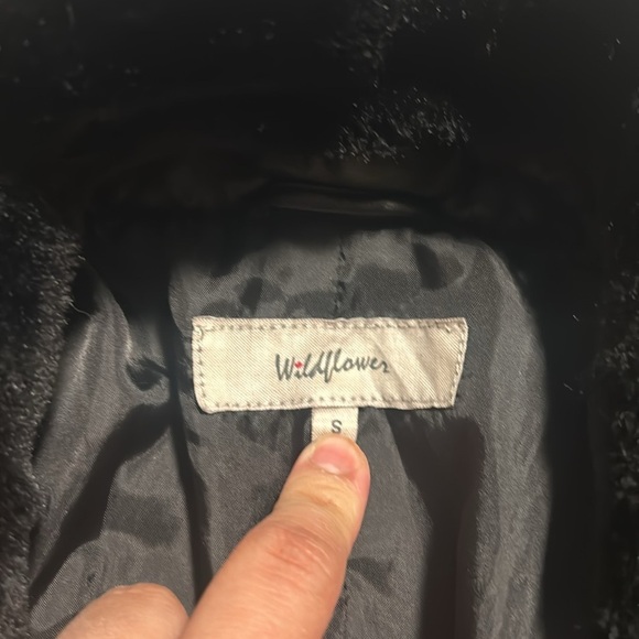 Wildflowers Biker faux fur jacket - Picture 5 of 6